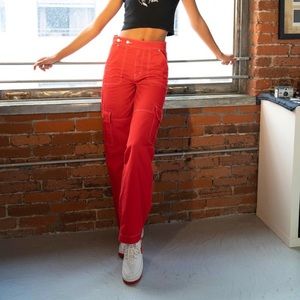 Revice Red Aviator Cargo, Size 25, NWT